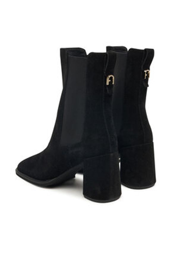 Furla Botki Diamante YK06FUD-Y61000-O6000-1-007-3600 S Czarny. Kolor: czarny. Materiał: skóra, zamsz