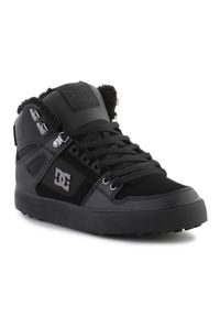 Buty DC Shoes Pure high-top wc wnt M ADYS400047-3BK czarne. Wysokość cholewki: przed kolano. Kolor: czarny. Materiał: materiał. Szerokość cholewki: normalna
