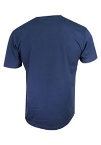 Stedman - Ciemny Niebieski Bawełniany T-Shirt Męski Bez Nadruku -STEDMAN Koszulka, Krótki Rękaw, Basic, U-neck. Okazja: na co dzień. Kolor: niebieski. Materiał: bawełna. Długość rękawa: krótki rękaw. Długość: krótkie. Styl: casual