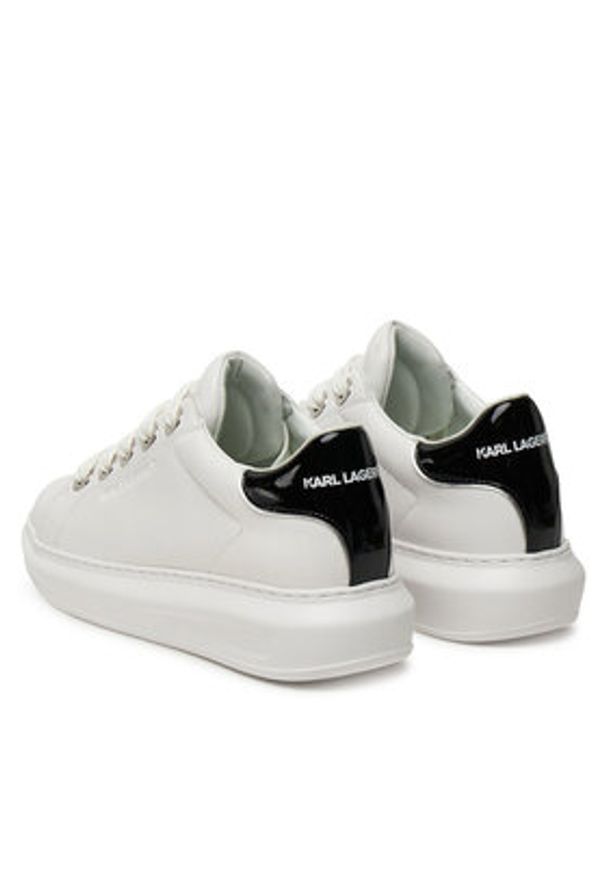 Karl Lagerfeld - KARL LAGERFELD Sneakersy Kapri KL62519 Biały. Kolor: biały. Materiał: skóra