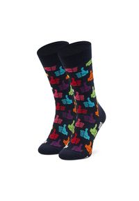 Happy-Socks - Skarpety wysokie unisex Happy Socks. Kolor: niebieski #1
