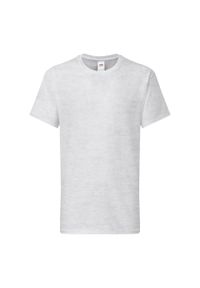 FRUIT OF THE LOOM - Koszulka Dziecięca Iconic 195 Heather T-shirt. Kolor: szary