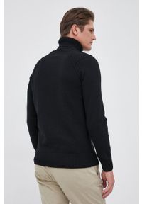 C.P. Company - Sweter wełniany. Okazja: na co dzień. Typ kołnierza: golf. Kolor: czarny. Materiał: wełna. Długość rękawa: długi rękaw. Długość: długie. Styl: casual #5