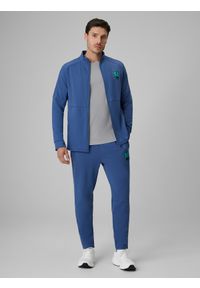4f - 4F Bluza piłkarska regular szybkoschnąca męska - denim XL. Typ kołnierza: kołnierzyk stójkowy. Materiał: denim. Długość rękawa: raglanowy rękaw #2