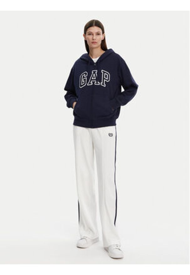 GAP - Gap Bluza 727433-03 Granatowy Relaxed Fit. Kolor: niebieski. Materiał: bawełna