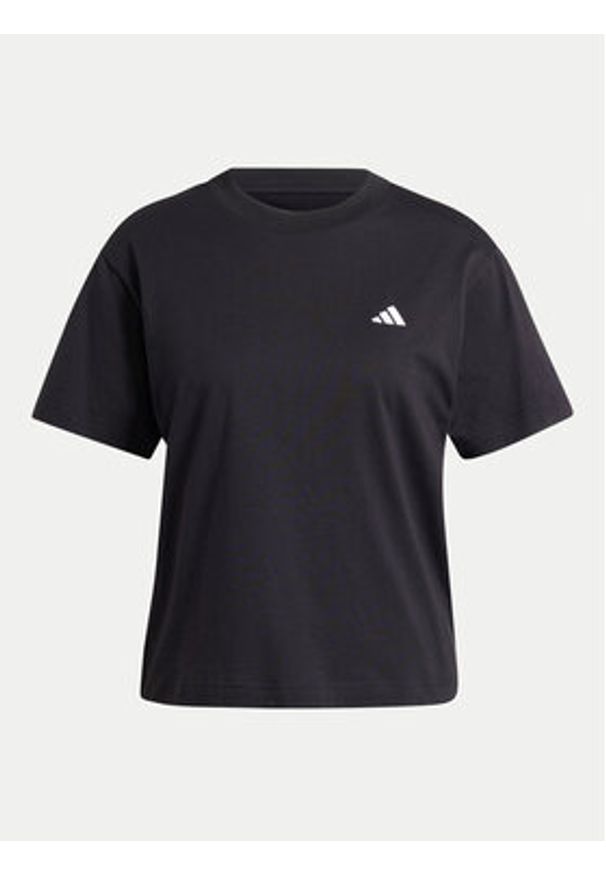 Adidas - adidas T-Shirt Essentials Small Logo JH3690 Czarny Slim Fit. Kolor: czarny. Materiał: bawełna