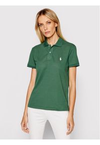 Polo Ralph Lauren Polo 211806666002 Zielony Classic Fit. Typ kołnierza: polo. Kolor: zielony. Materiał: syntetyk