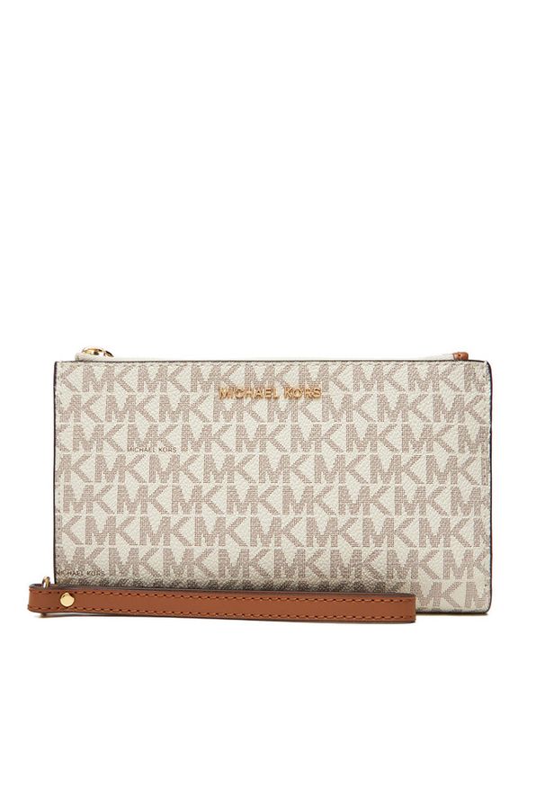Duży Portfel Damski MICHAEL Michael Kors. Kolor: beżowy