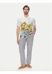 Lindbergh Spodnie materiałowe 30-003030 Niebieski Relaxed Fit. Kolor: niebieski. Materiał: bawełna