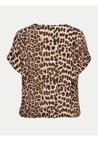 Kaffe T-Shirt Amber 10508257 Brązowy Relaxed Fit. Kolor: brązowy. Materiał: wiskoza #4