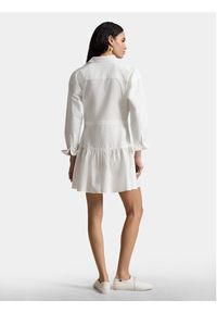 Polo Ralph Lauren Sukienka koszulowa 211B22755002 Biały Regular Fit. Typ kołnierza: polo. Kolor: biały. Materiał: bawełna. Typ sukienki: koszulowe #4