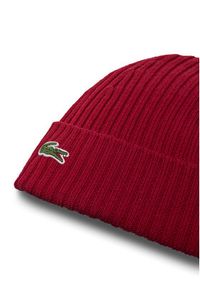 Lacoste Czapka RB0001 Bordowy. Kolor: czerwony. Materiał: wełna, materiał #3