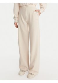 Guess Spodnie dresowe V6RB03 KD761 Kremowy Wide Leg. Kolor: kremowy. Materiał: bawełna #1
