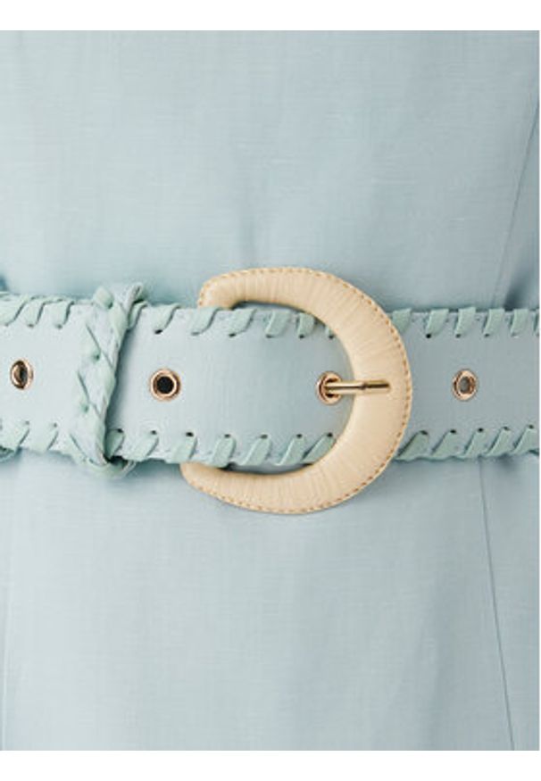 Marciano Guess Sukienka codzienna G6GK33 W1877 Turkusowy Regular Fit. Okazja: na co dzień. Kolor: turkusowy. Materiał: lyocell. Typ sukienki: proste. Styl: casual