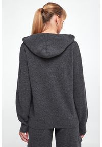 Ermanno Firenze - Sweter damski wełniany z kapturem ERMANNO FIRENZE. Typ kołnierza: kaptur. Materiał: wełna