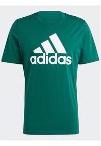 Adidas - adidas T-Shirt Essentials IS1300 Zielony Regular Fit. Kolor: zielony. Materiał: bawełna #6