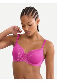 Triumph Biustonosz z fiszbiną Waves Of Glow 10227810 Różowy ciemny. Kolor: różowy. Materiał: syntetyk #1