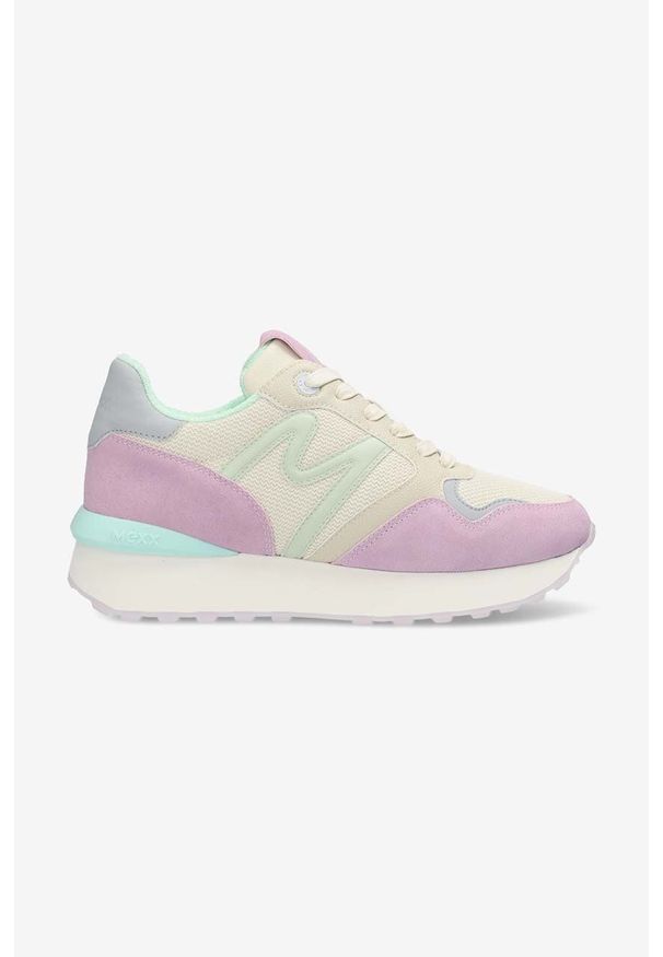 MEXX - Mexx sneakersy Juju kolor fioletowy MXHY008304W. Nosek buta: okrągły. Zapięcie: sznurówki. Kolor: fioletowy. Materiał: guma