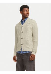 Jack & Jones Kardigan Craig 12258484 Écru Regular Fit. Materiał: syntetyk #1