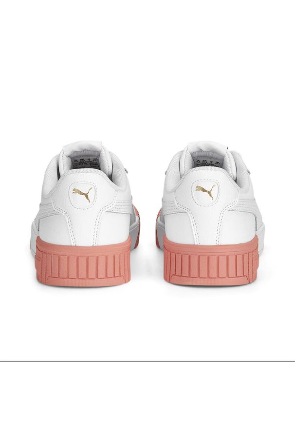 Trenerzy damscy Puma Carina 2.0. Okazja: na plażę. Kolor: żółty, biały, różowy, wielokolorowy. Materiał: skóra. Sezon: lato. Sport: turystyka piesza