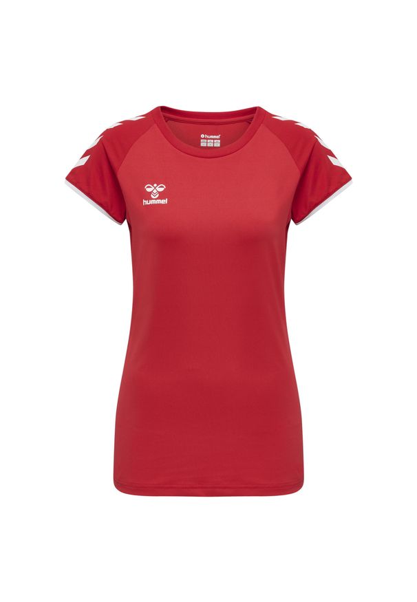 Koszulka damska Hummel hmlhmlCORE volley stretch. Kolor: czerwony, wielokolorowy, różowy. Sezon: lato. Sport: piłka nożna