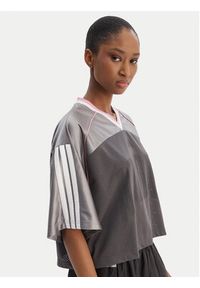 Adidas - adidas T-Shirt Stadium KC4977 Szary Loose Fit. Kolor: szary. Materiał: syntetyk #4