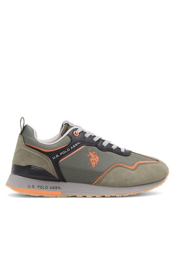 U.S. Polo Assn. Sneakersy TABRY002M/CTH2 Khaki. Kolor: brązowy. Materiał: materiał