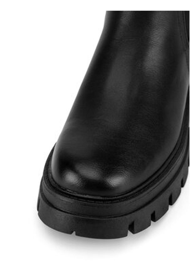 DeeZee Botki HY13030-7 Czarny. Kolor: czarny. Materiał: materiał