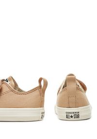 Converse Trampki Chuck Taylor All Star One Strap Ox A10040C Beżowy. Kolor: beżowy. Materiał: materiał #3