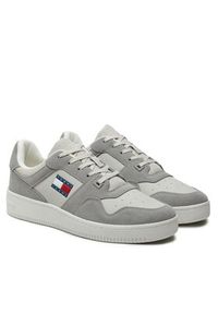 Tommy Jeans Sneakersy Tjm Basket Leather EM0EM01440 Szary. Kolor: szary. Materiał: skóra