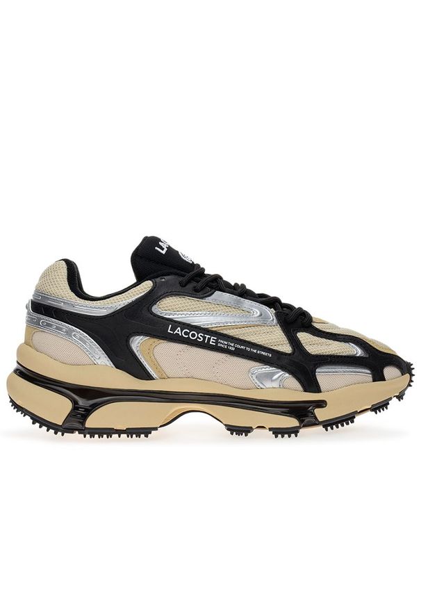 Buty Lacoste Athleisure L003 2K24 747SFA0012-3E8 - multikolor. Zapięcie: sznurówki. Kolor: wielokolorowy. Materiał: materiał, tkanina, skóra, guma, syntetyk. Szerokość cholewki: normalna