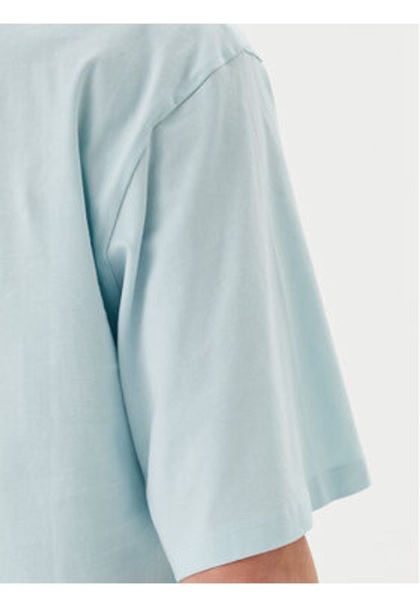 BOSS T-Shirt C_Enis 50523256 Turkusowy Oversize. Kolor: turkusowy. Materiał: bawełna