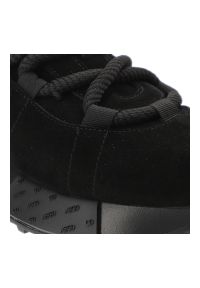 Czarne Sneakersy Artiker Modne Obuwie Damskie Na Platformie. Okazja: na co dzień. Zapięcie: sznurówki. Kolor: czarny. Materiał: zamsz. Obcas: na platformie #6