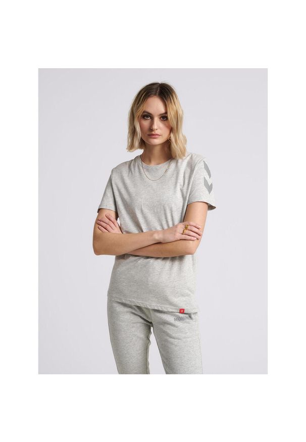 Koszulka Hummel hmlLEGACY chevron. Kolor: szary. Sport: fitness, piłka nożna