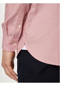 TOMMY HILFIGER - Tommy Hilfiger Koszula MW0MW33782 Różowy Slim Fit. Kolor: różowy. Materiał: bawełna #4