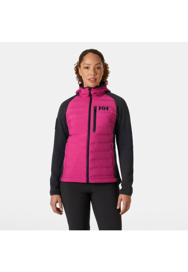Damska ocieplana kurtka z kapturem Helly Hansen Arctic Ocean Hybrid. Typ kołnierza: kaptur. Kolor: różowy. Materiał: puch