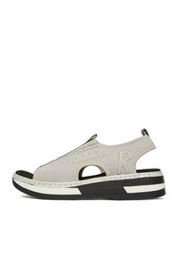 Rieker Sandały CEO-V59B5-90 Szary. Kolor: szary. Materiał: materiał #6