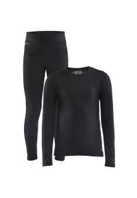 Zestaw bielizny dziecięcej Craft Core Warm. Okazja: na uczelnię. Kolor: czarny. Materiał: dresówka #1