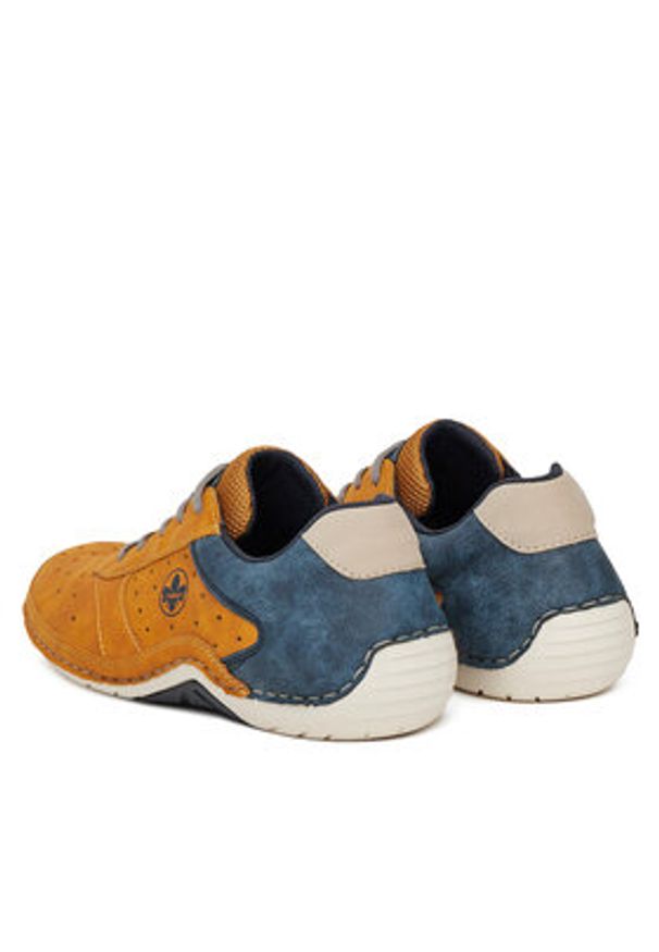 Rieker Sneakersy 07506-68 Brązowy. Kolor: brązowy. Materiał: skóra