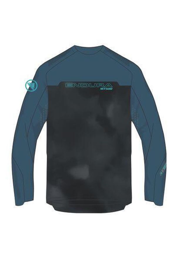 ENDURA - Longsleeve rowerowy męski Endura MT500 Burner. Kolor: niebieski. Długość rękawa: długi rękaw. Sport: kolarstwo