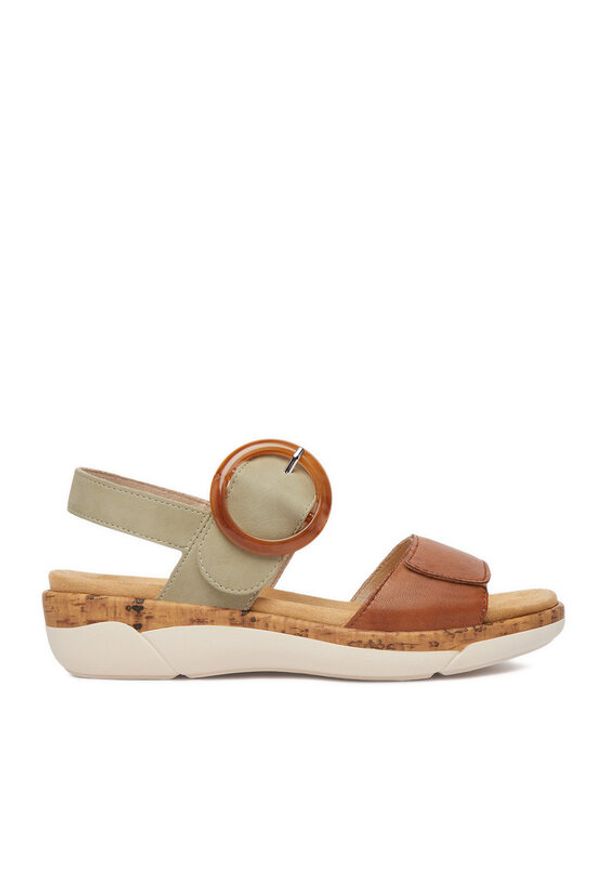 Remonte Sandały CEO-R6853-24 Zielony. Kolor: zielony. Materiał: skóra