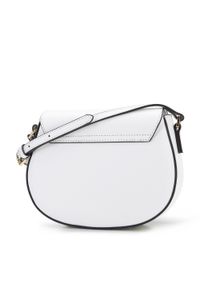 Wittchen - Damska listonoszka skórzana z ozdobną klamerką. Kolor: biały. Wzór: haft, aplikacja, gładki. Dodatki: z haftem. Materiał: skórzane. Styl: elegancki. Rodzaj torebki: na ramię #2