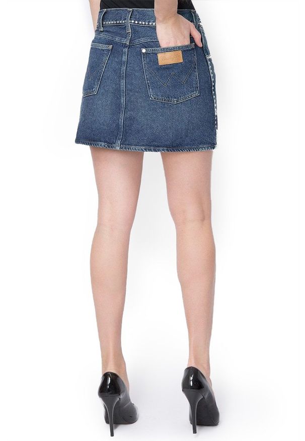 Wrangler - WRANGLER RETRO SKIRT JOLLY GREEN W204TM19G 112127756. Styl: retro