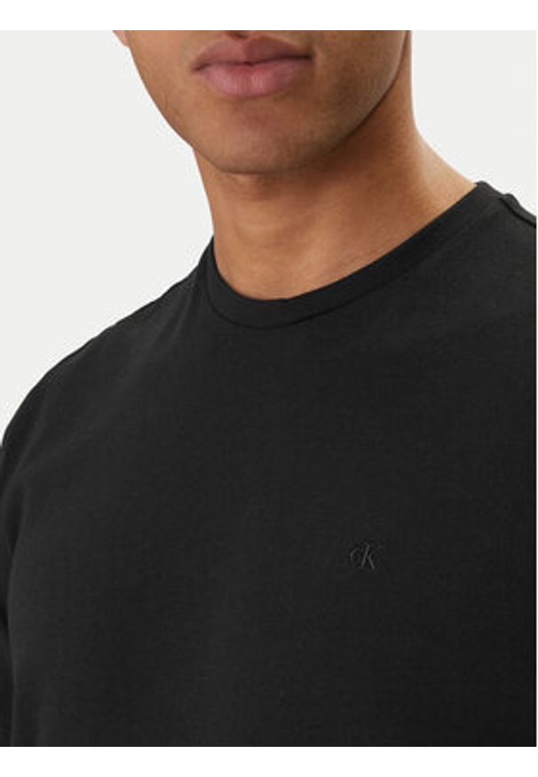 Calvin Klein Jeans T-Shirt Classic Monogram LV04RD254G Czarny Regular Fit. Kolor: czarny. Materiał: bawełna