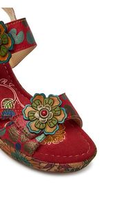 Laura Vita Sandały Nellao 15 Czerwony. Kolor: czerwony. Materiał: skóra #5