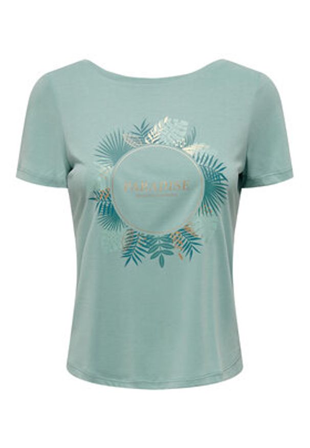 only - ONLY Bluzka 15296948 Niebieski Regular Fit. Kolor: niebieski. Materiał: syntetyk