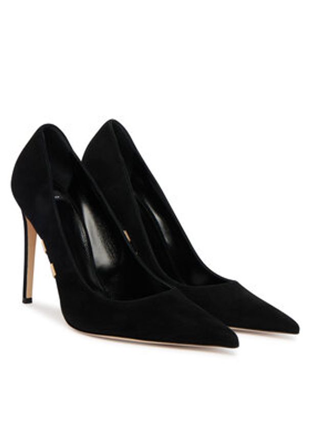 Elisabetta Franchi Szpilki SA-16L-62E2-V590 Czarny. Kolor: czarny. Materiał: skóra, zamsz. Obcas: na szpilce