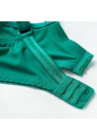 Intica - Biustonosz koronkowy plus size z delikatnym wsparciem na co dzień i okazje Natusuko. Kolekcja: plus size. Kolor: niebieski. Materiał: koronka. Wzór: koronka #4