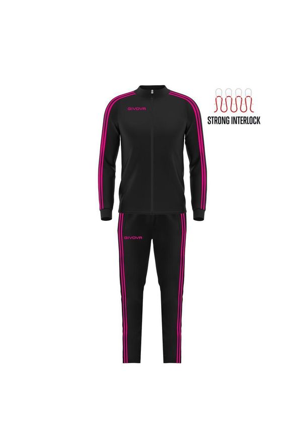 Damski dres Givova Revolution Summer. Kolor: wielokolorowy, żółty, czarny. Materiał: dresówka. Sport: fitness