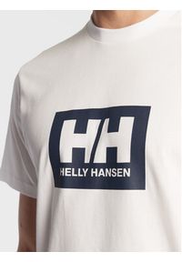 Helly Hansen T-Shirt Box 53285 Biały Regular Fit. Kolor: biały. Materiał: bawełna